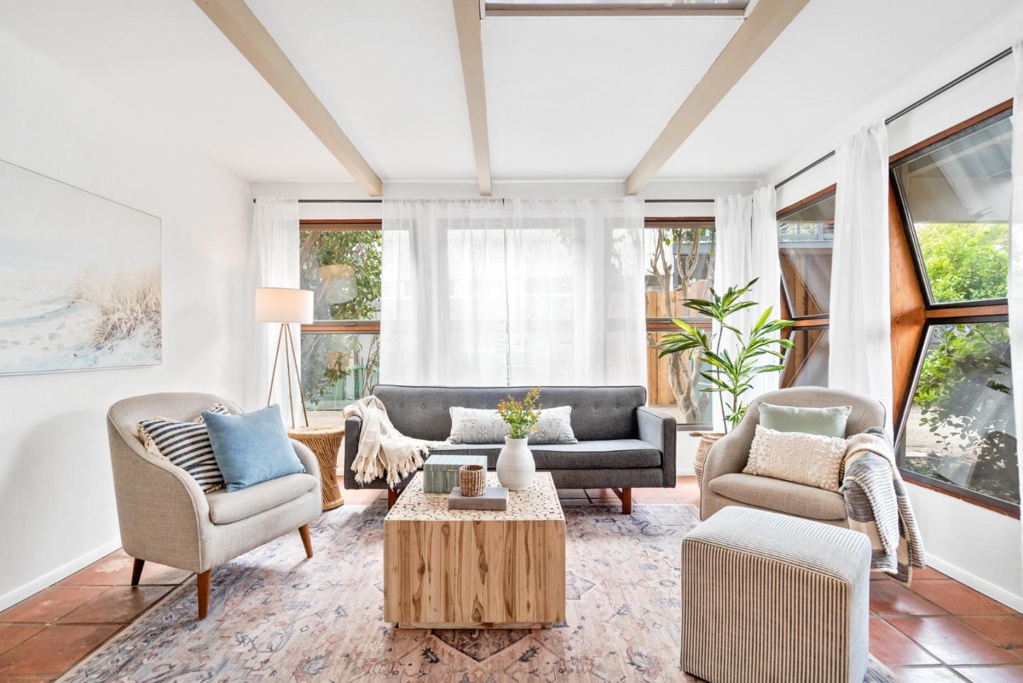215 Martin Drive Aptos, CA 95003 - Photo 6 of 51 a living room with furniture and a large window
