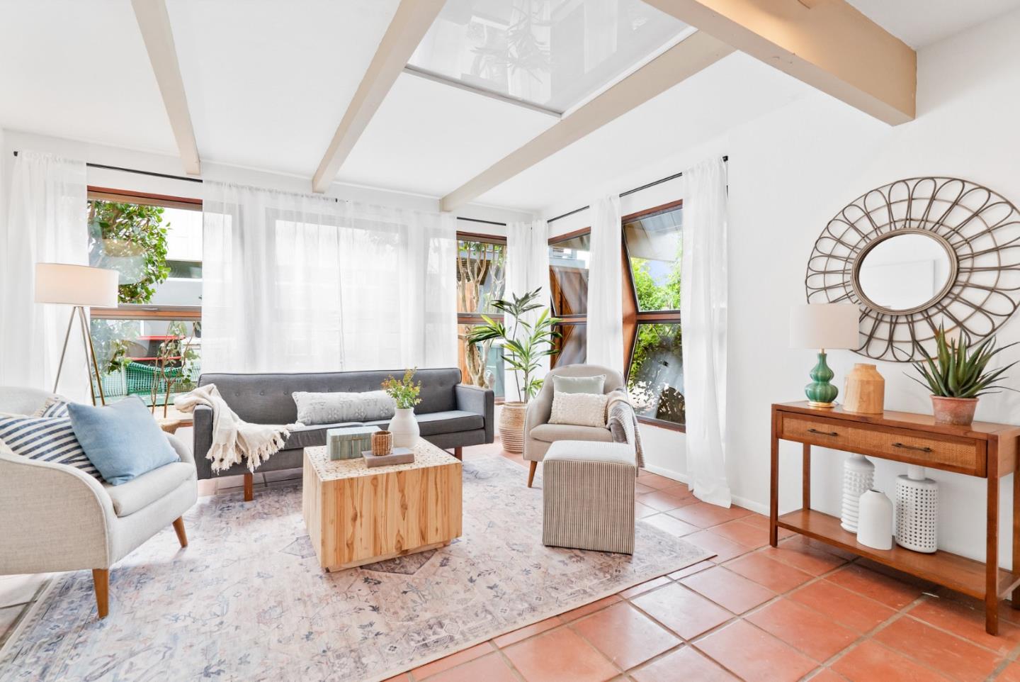 215 Martin Drive Aptos, CA 95003 - Photo 7 of 51 a living room with fireplace furniture and a large window