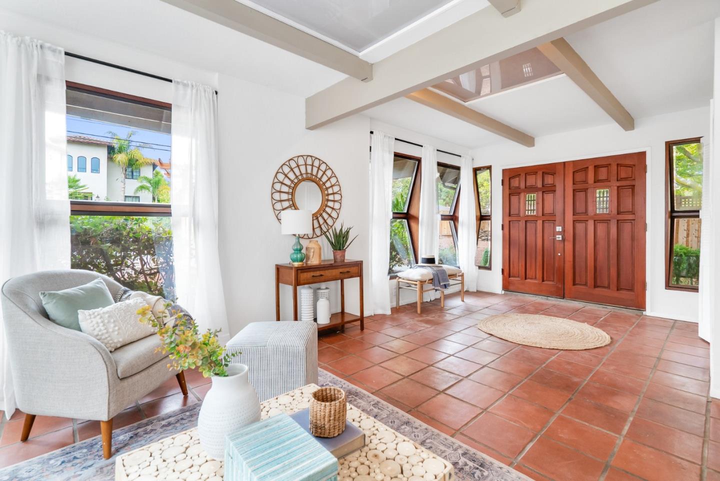 215 Martin Drive Aptos, CA 95003 - Photo 9 of 51 a living room with furniture and a large window