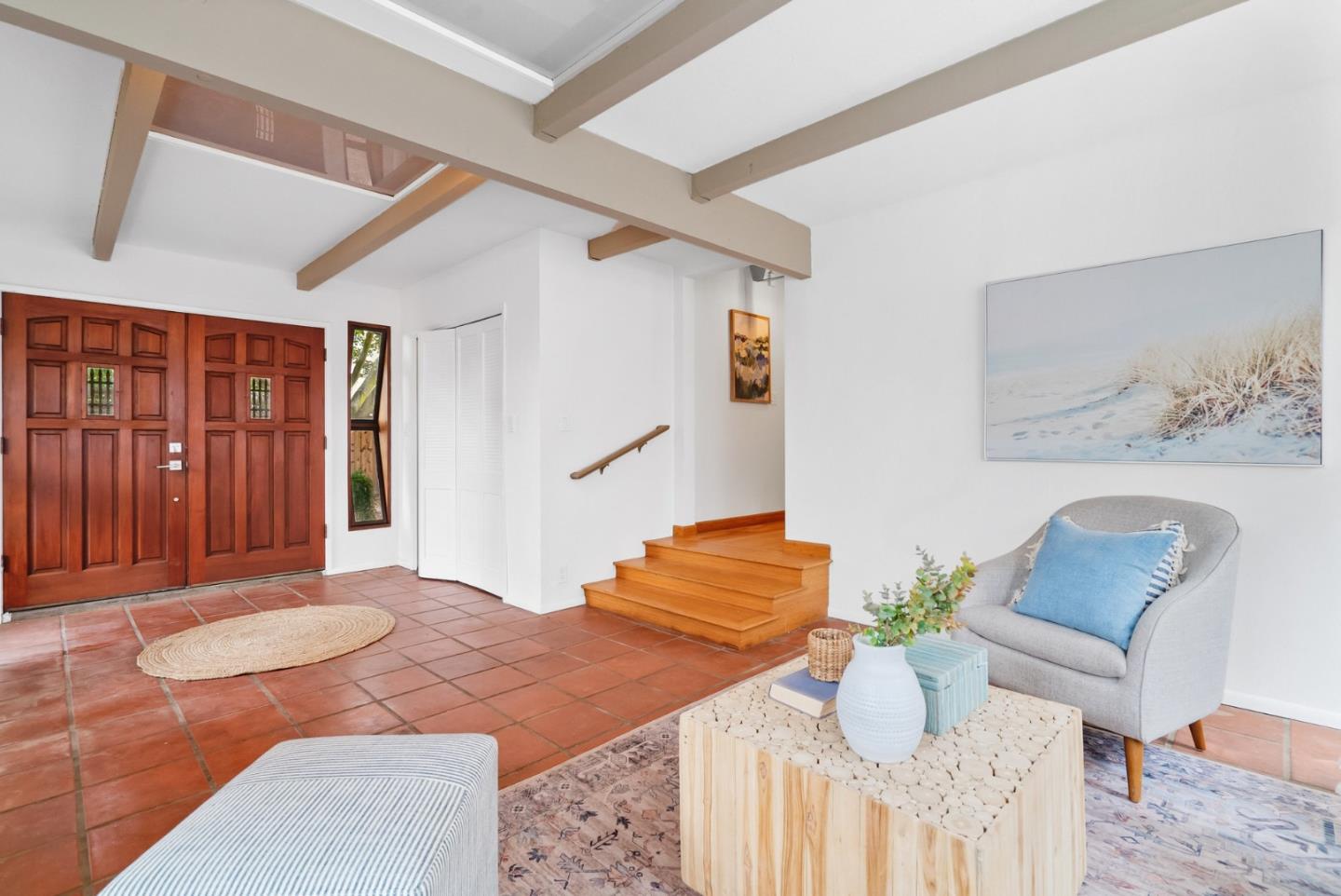 215 Martin Drive Aptos, CA 95003 - Photo 10 of 51 a bedroom with a bed and a couch