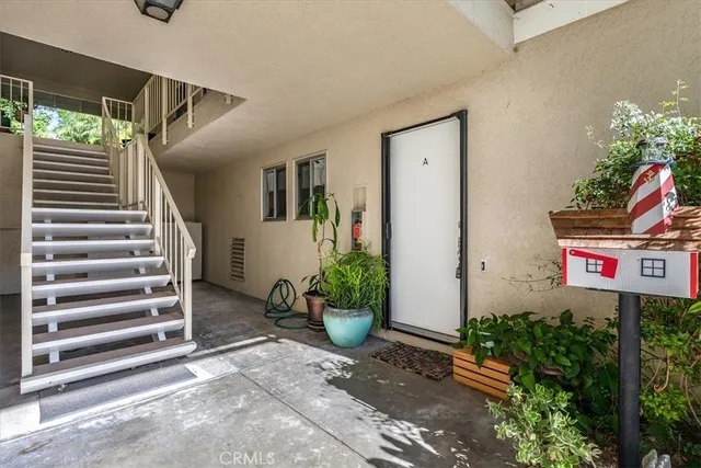 a view of a entryway door of the house