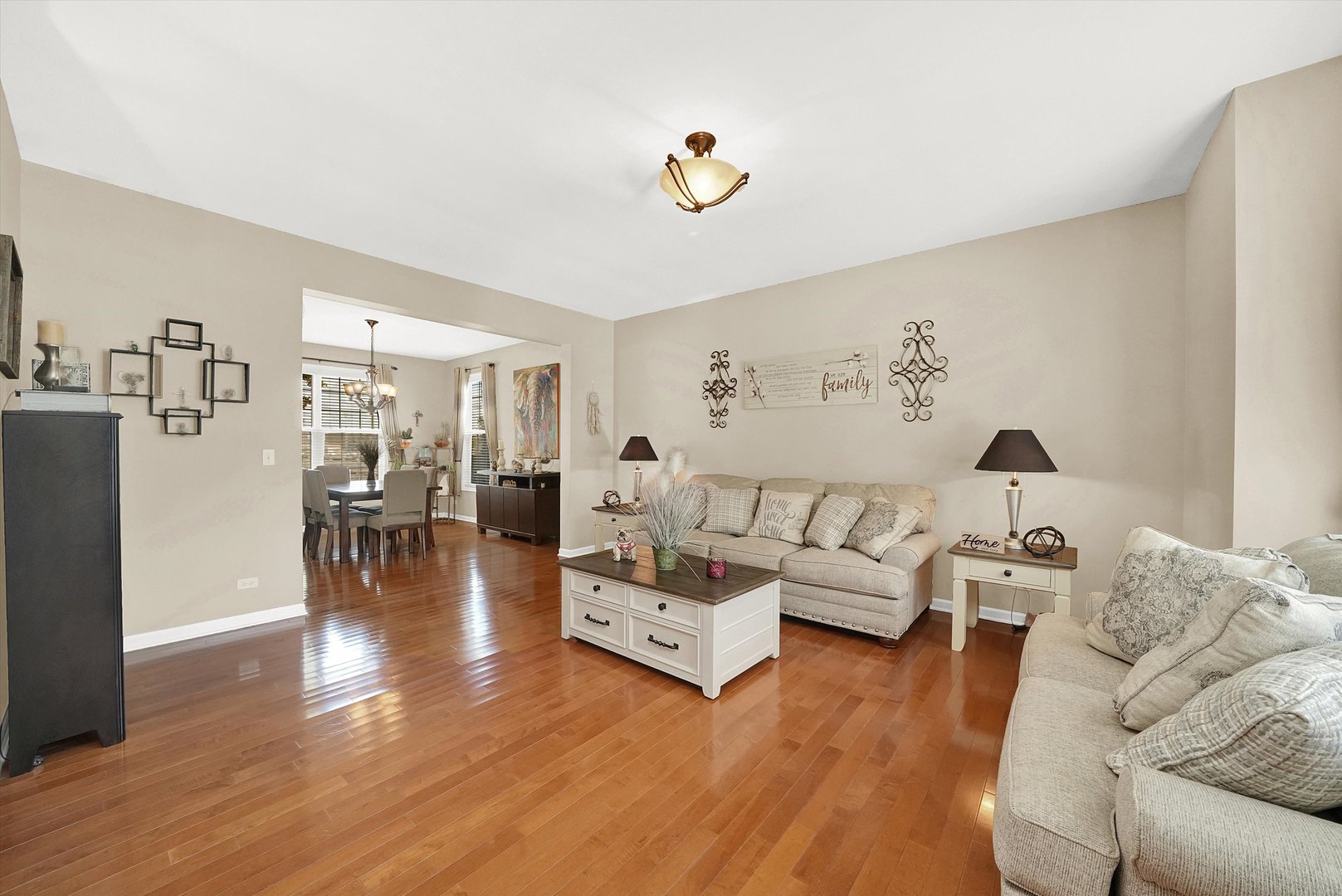 546 Caleb Road Braidwood, IL 60408 - Photo 5 of 34 a living room with furniture and wooden floor