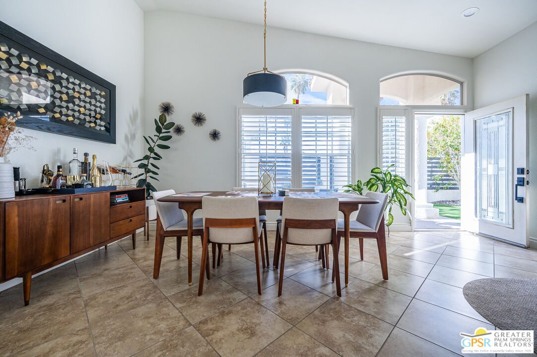 68210 Bella Vista Road Cathedral City, CA 92234 - Photo 5 of 47 a view of a dining room with furniture window and outside view