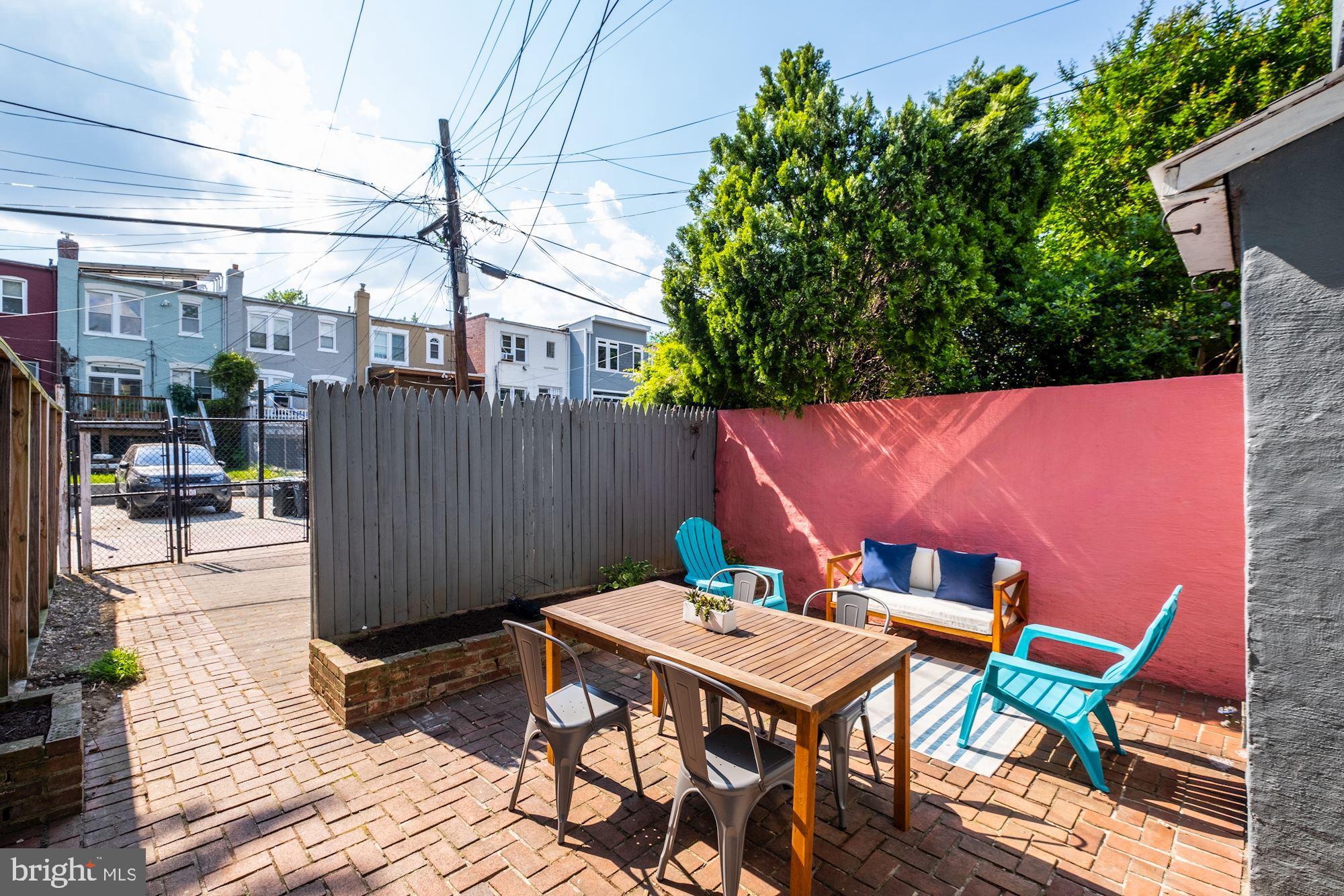 1136 5th Street Northeast Washington, DC 20002 - Photo 40 of 45 Extra Deep Back Patio and Parking