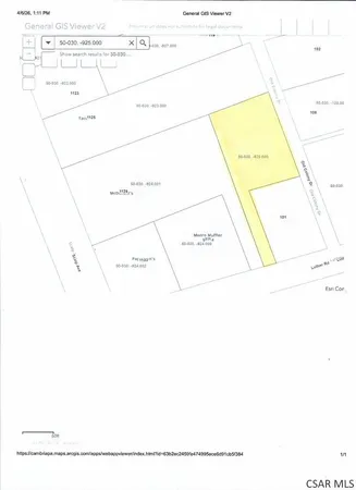 $124,900 | Off Scalp Ave Off Scalp Avenue, Johnstown, PA 15904
