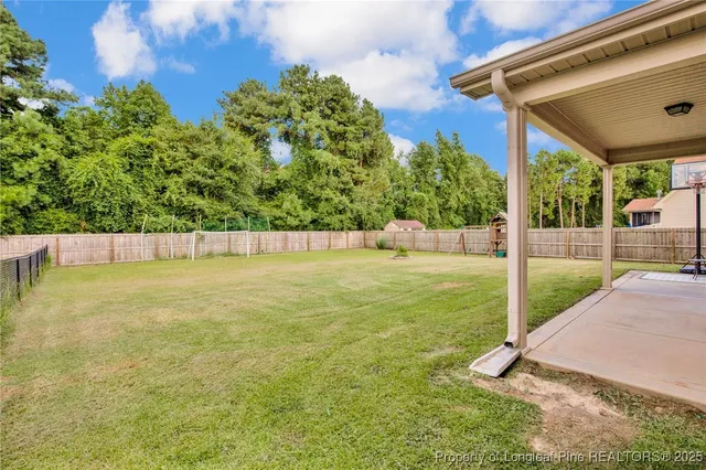 a view of an outdoor space and deck
