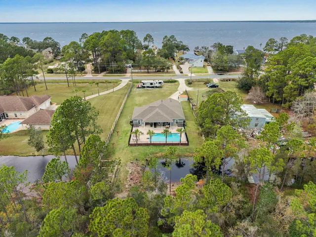 a view of a city with lawn chairs