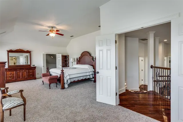 a bedroom with furniture and a couch