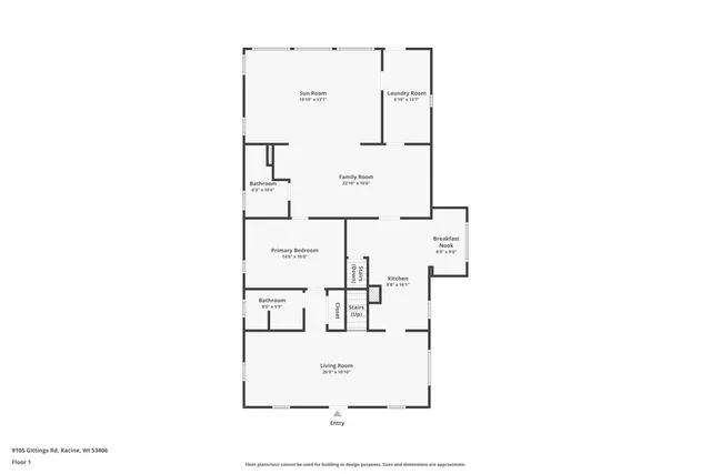 $550,000 | 9105 Gittings Road, Mount Pleasant, WI 53406