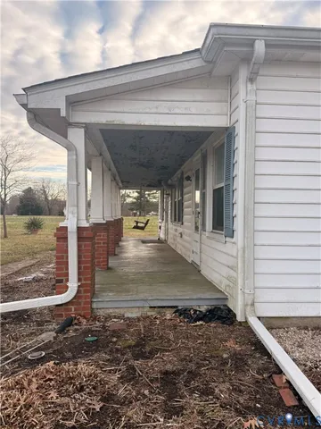 a view of a house with a patio
