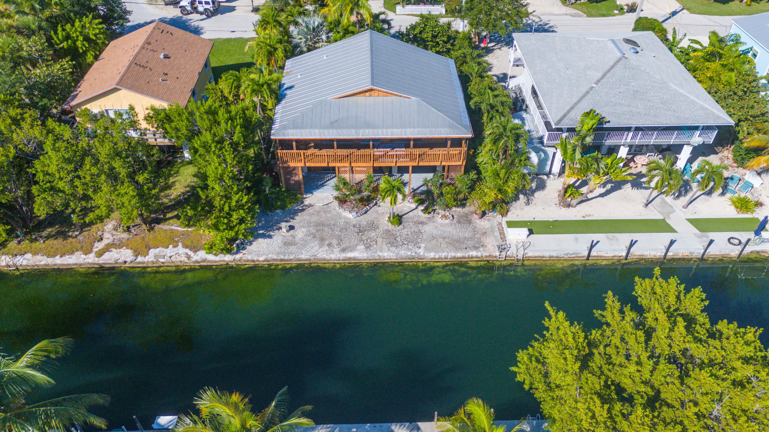 22970 Sharp Lane Cudjoe, FL 33042 - Photo 29 of 45 an aerial view of a house with a garden