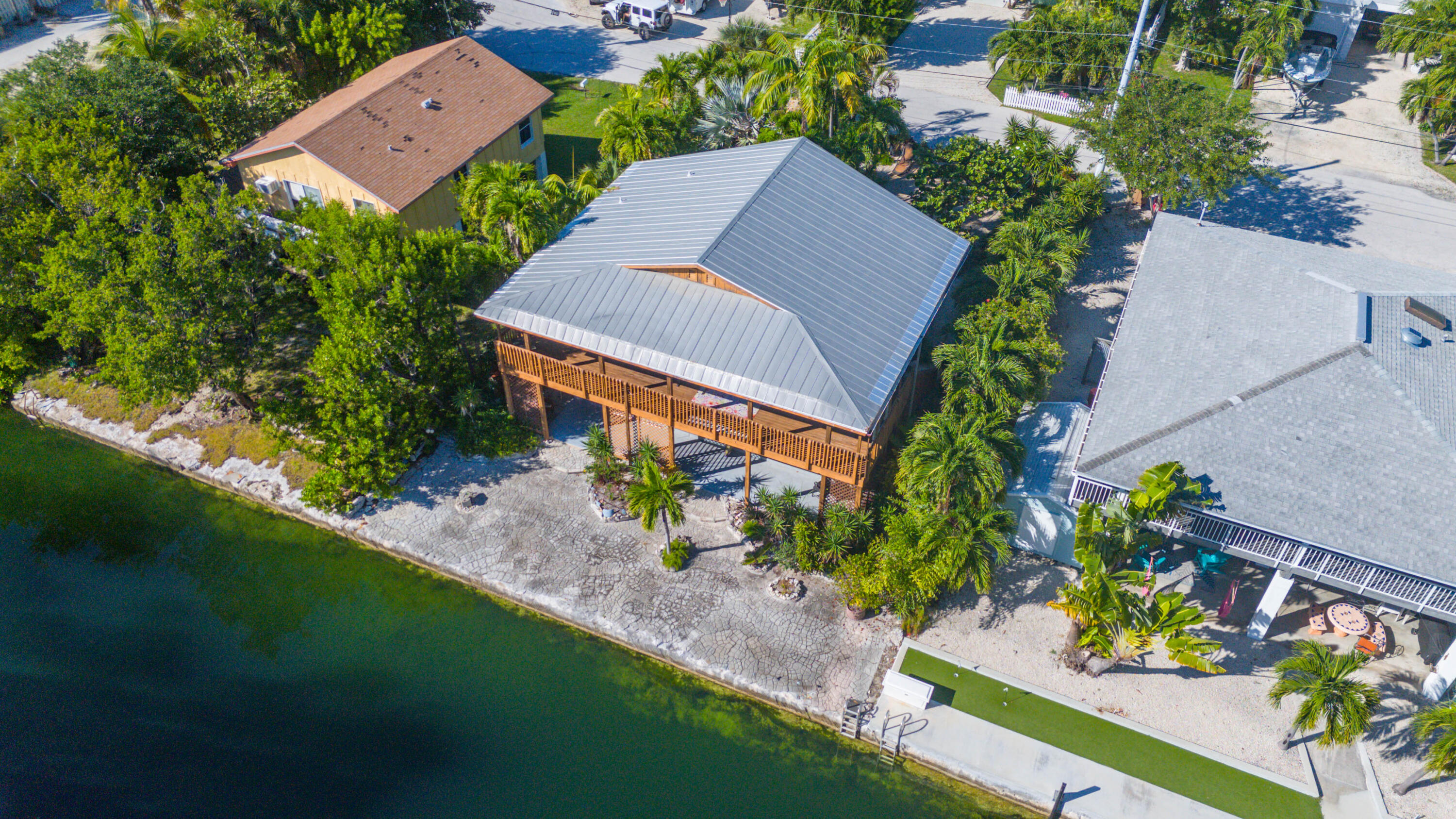 22970 Sharp Lane Cudjoe, FL 33042 - Photo 30 of 45 an aerial view of house with yard