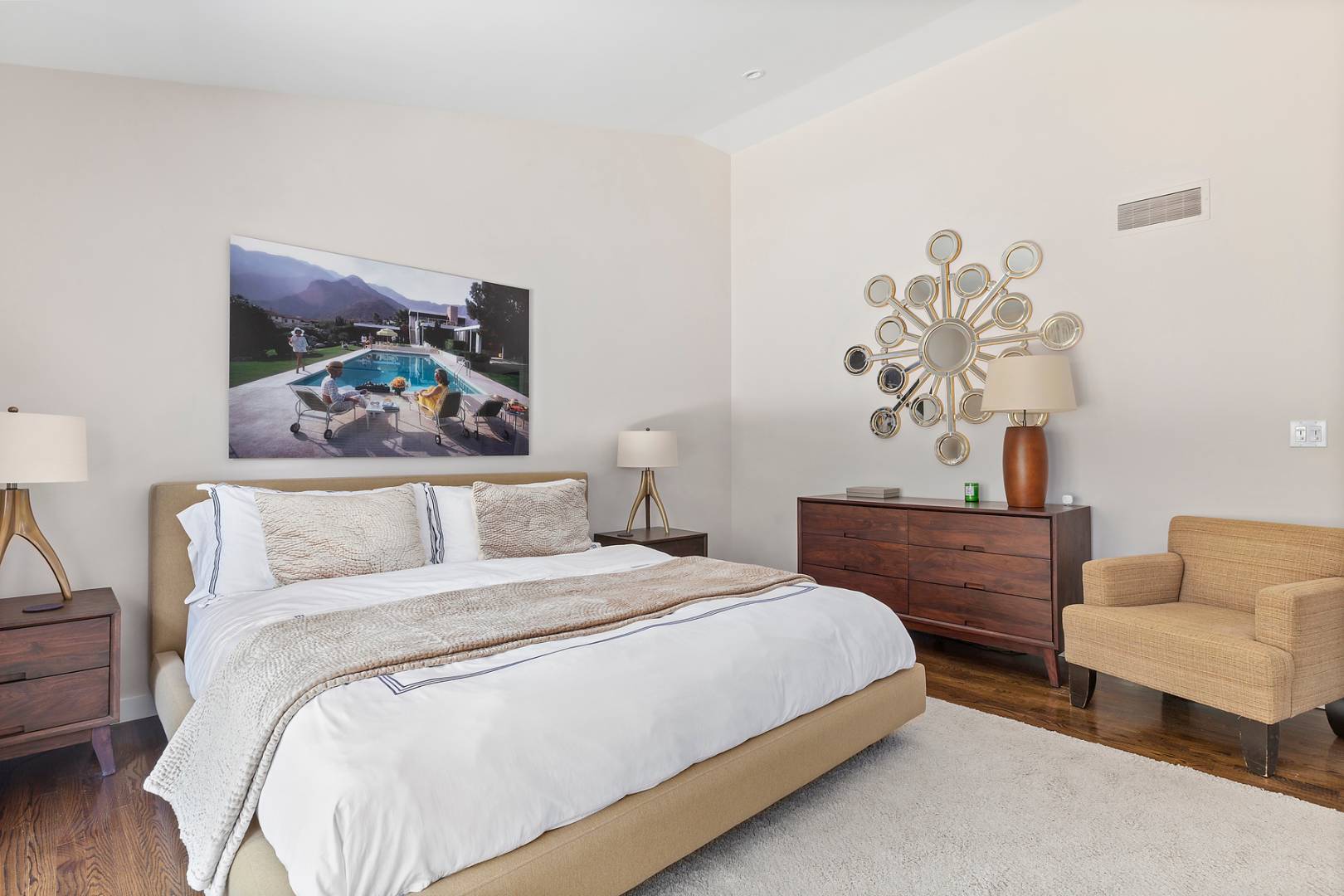 218 Bull Path East Hampton, NY 11937 - Photo 13 of 20 a bedroom with a bed and a couch