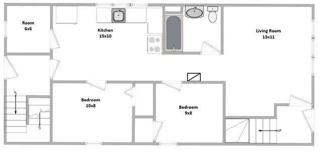 a picture of a bathroom with a shower