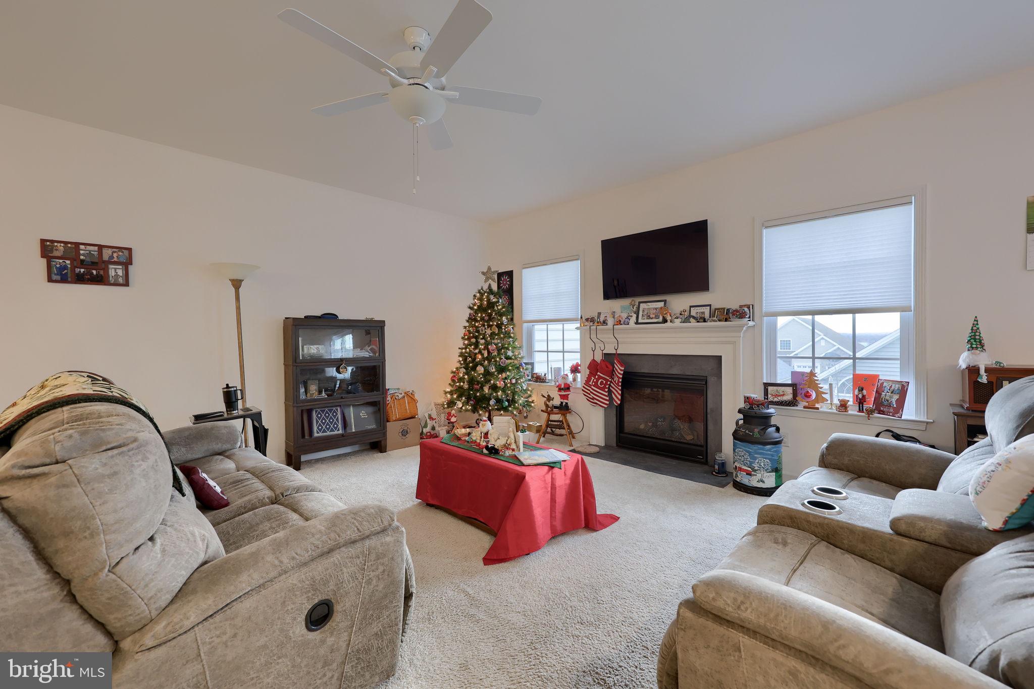 423 Valor Drive Lititz, PA 17543 - Photo 11 of 29 a living room with furniture a flat screen tv and a fireplace