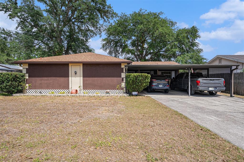 a front view of a house with street