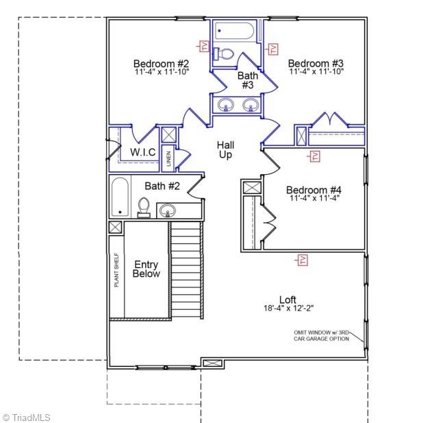 2133 Channel Street Graham, NC 27253 - Photo 3 of 3 Second Story Layout