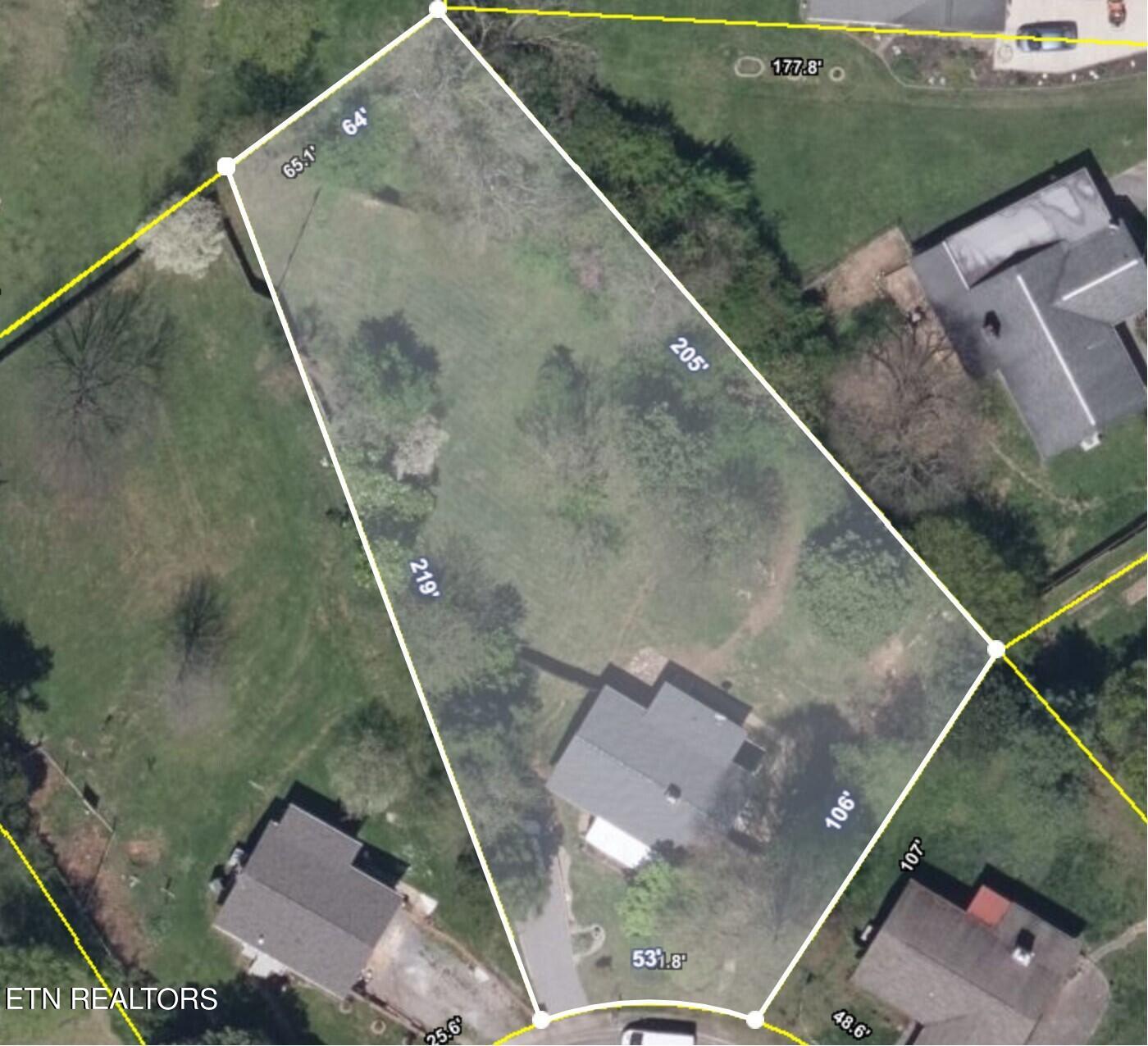 106 Venus Road Oak Ridge, TN 37830 - Photo 2 of 30 Aerial - tax map