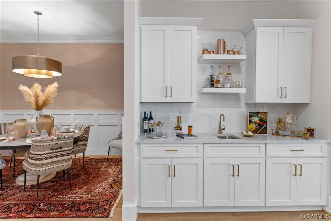 2542 Pagehurst Drive, Unit 8 Midlothian, VA 23113 - Photo 14 of 42 a kitchen with white cabinets and sink