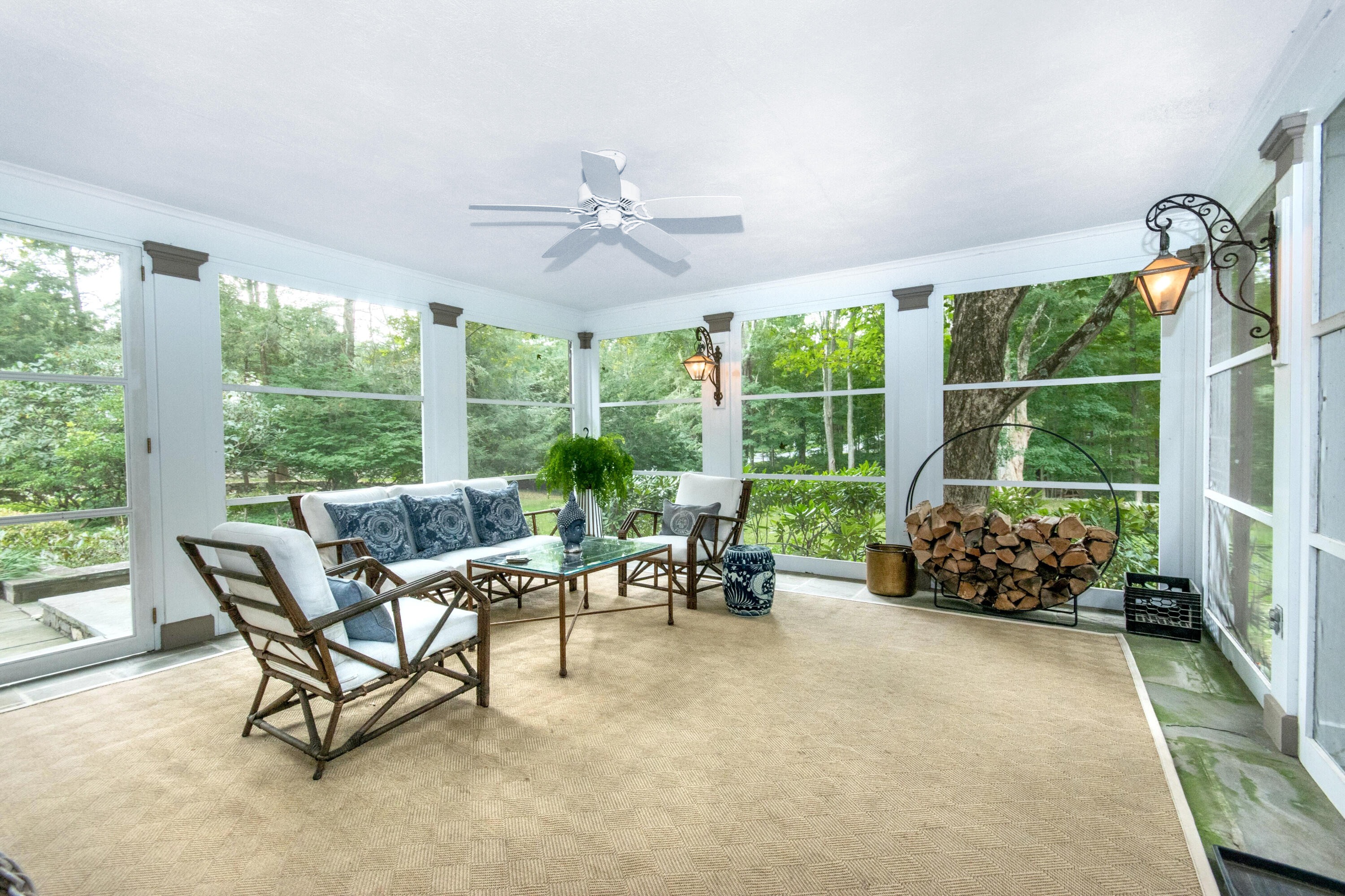343-335 Wahackme Road New Canaan, CT 06840 - Photo 15 of 32 a living room with furniture and windows