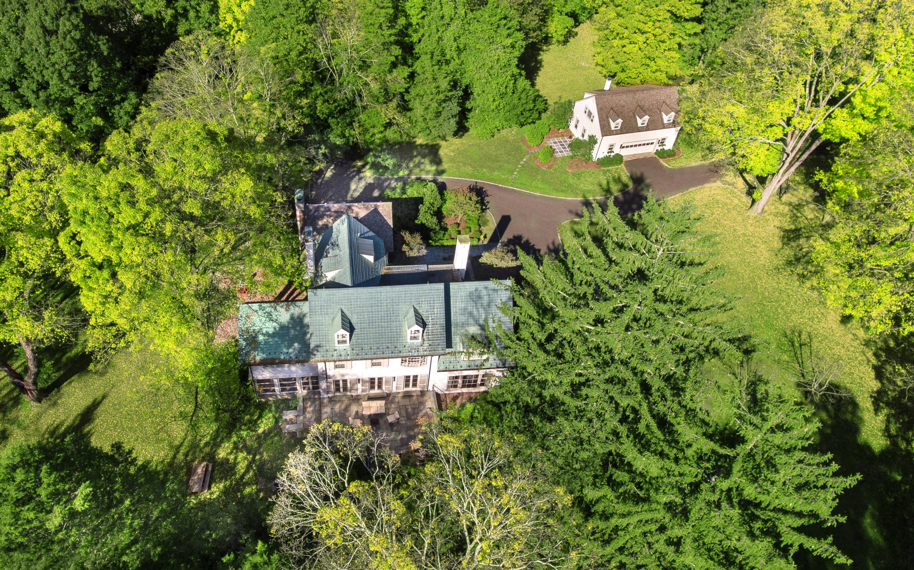343-335 Wahackme Road New Canaan, CT 06840 - Photo 28 of 32 view of a house with a yard