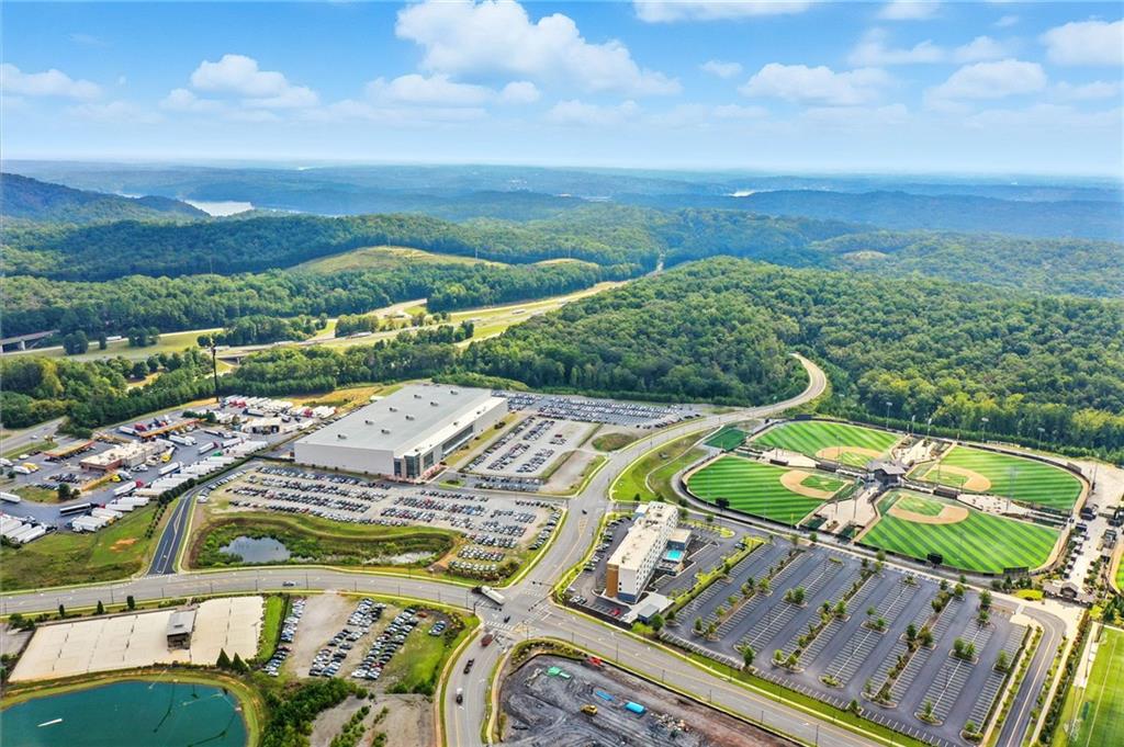 133 Old Alabama Road Southeast Emerson, GA 30137 - Photo 32 of 40 an aerial view of a house with a ocean view