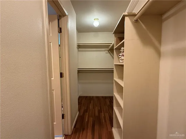 a view of walk in closet
