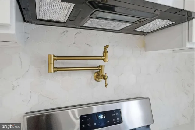 a close view of a sink in the kitchen