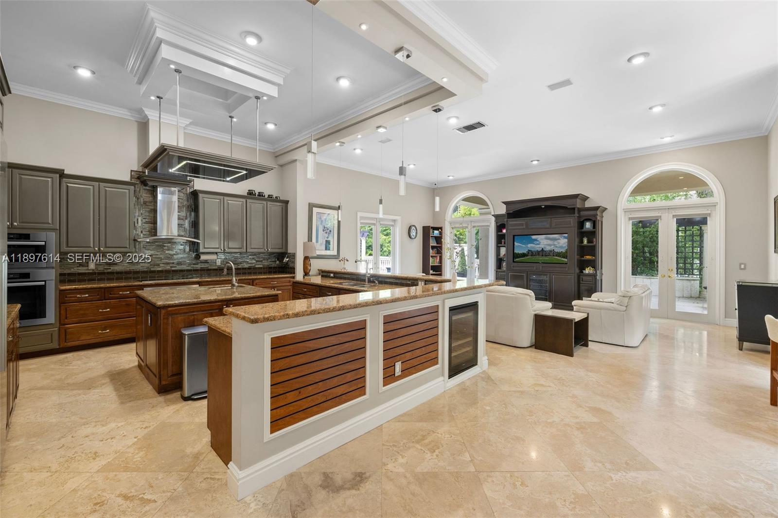 3601 Matheson Avenue Miami, FL 33133 - Photo 19 of 75 a large kitchen with stainless steel appliances