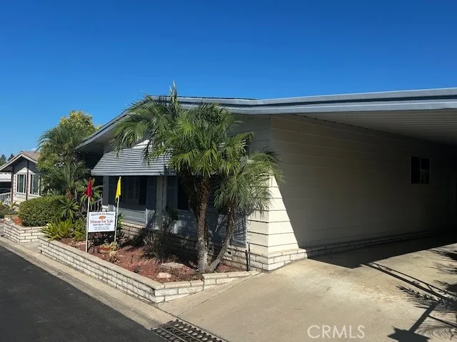 a view of an empty room with a large window