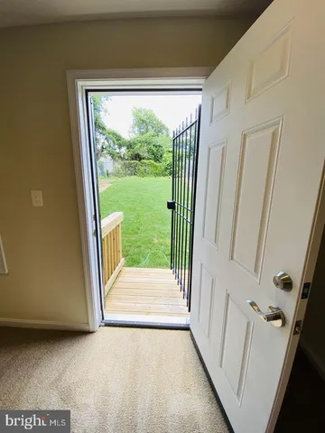 a view of front door