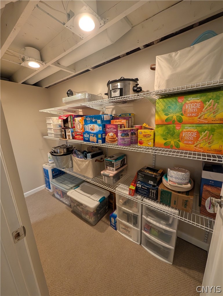 8009 Ginger Road Clay, NY 13090 - Photo 31 of 48 Walk-in pantry is right down the stairs