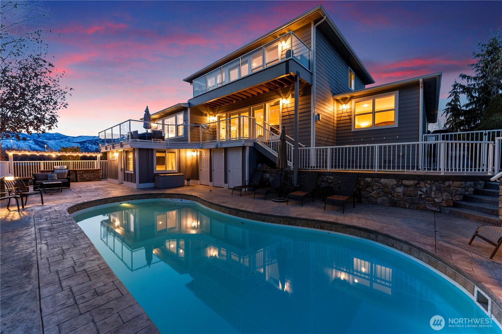 60 Wall Street Manson, WA 98831 - Photo 4 of 40 a view of swimming pool with a patio