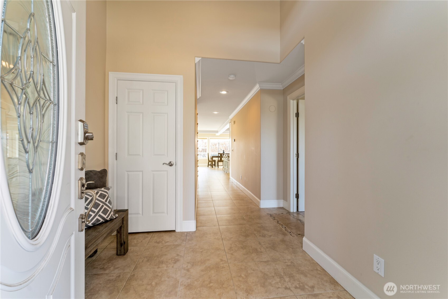 60 Wall Street Manson, WA 98831 - Photo 5 of 40 a view of a hallway with wooden floor and a bathroom
