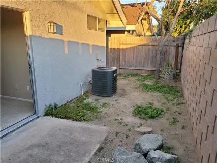 a backyard of a house