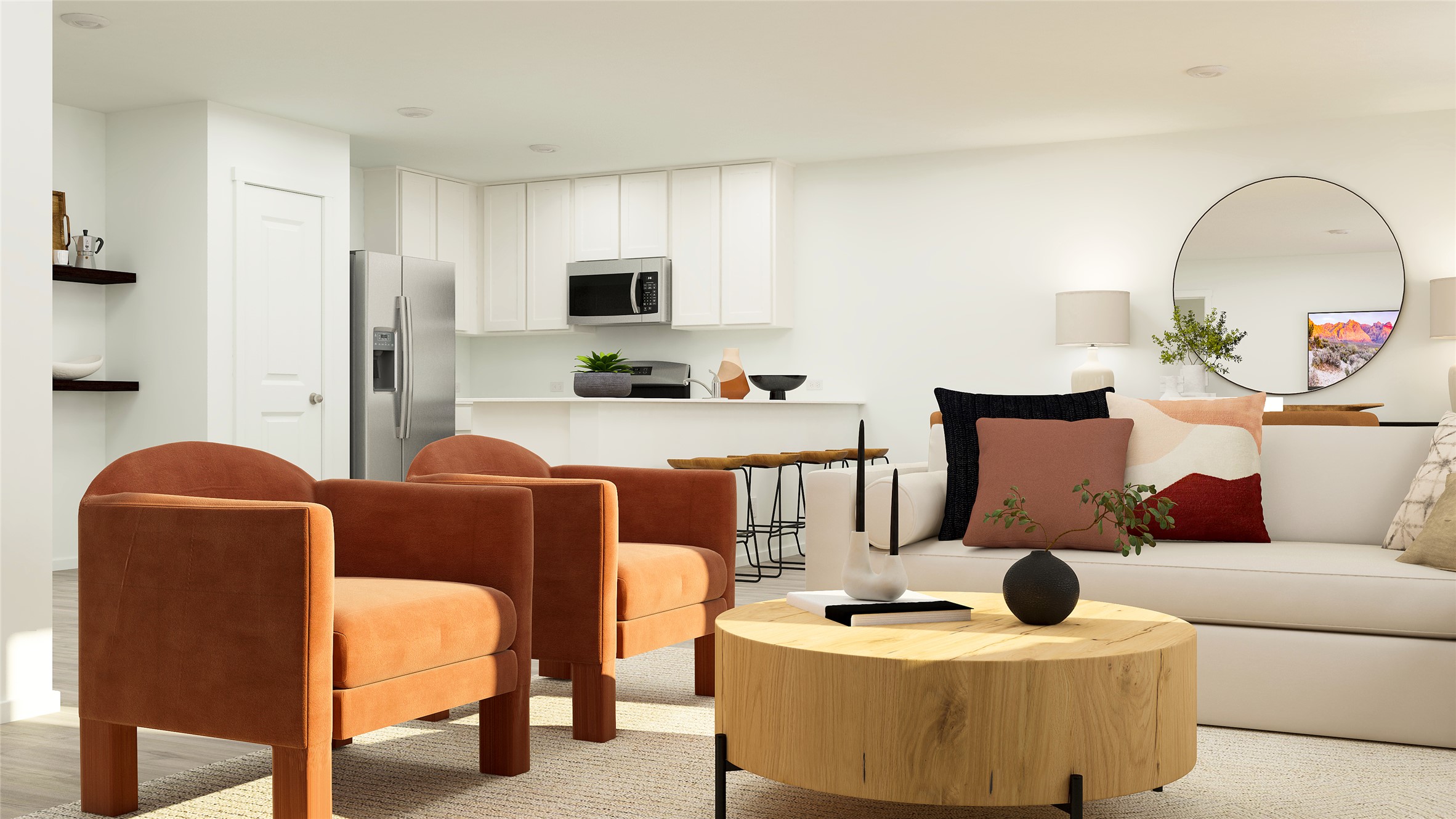 425 Silvercloud Drive Lockhart, TX 78644 - Photo 20 of 30 a living room with furniture and a flat screen tv