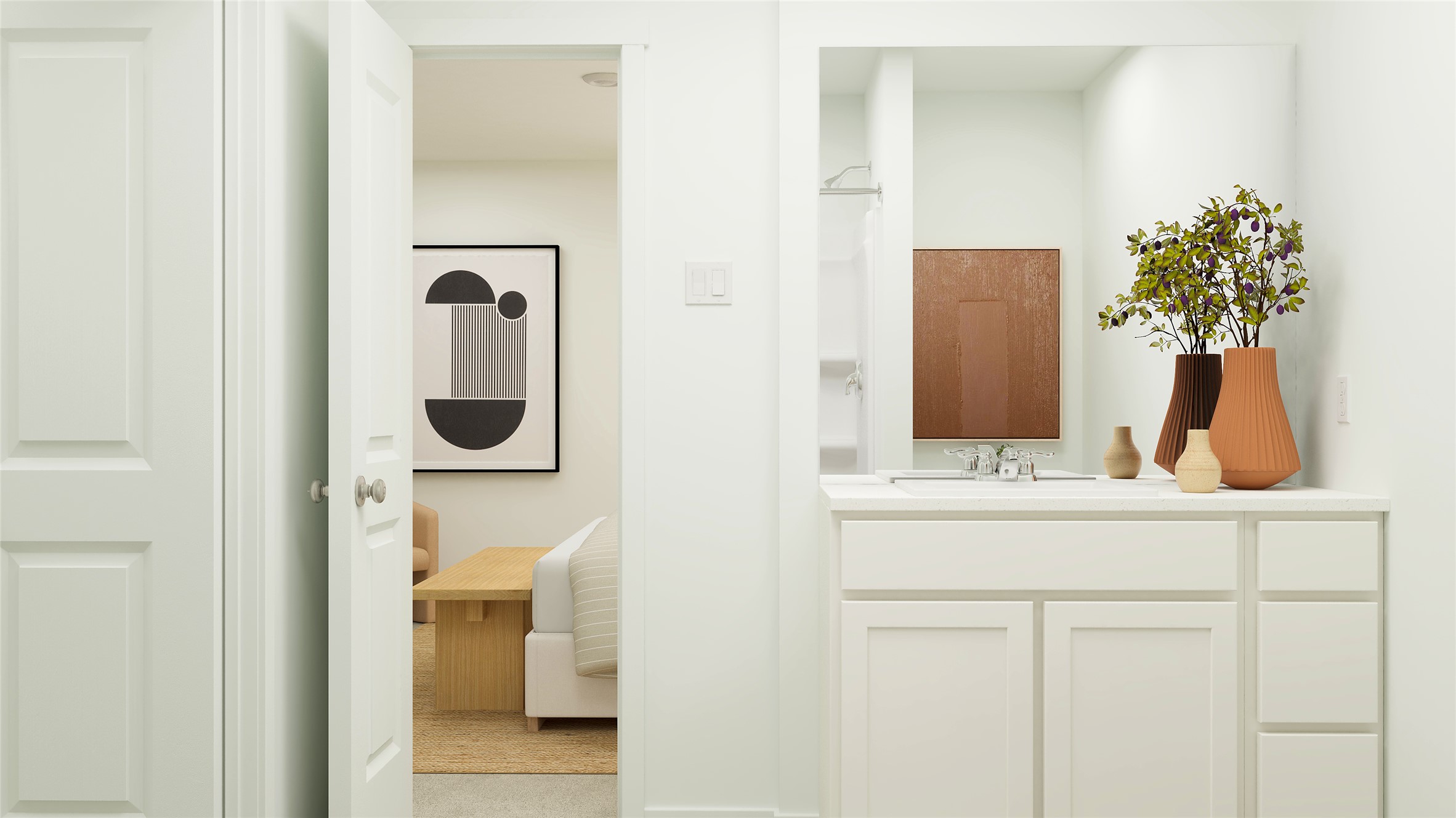 425 Silvercloud Drive Lockhart, TX 78644 - Photo 25 of 30 a bathroom with a sink and a mirror