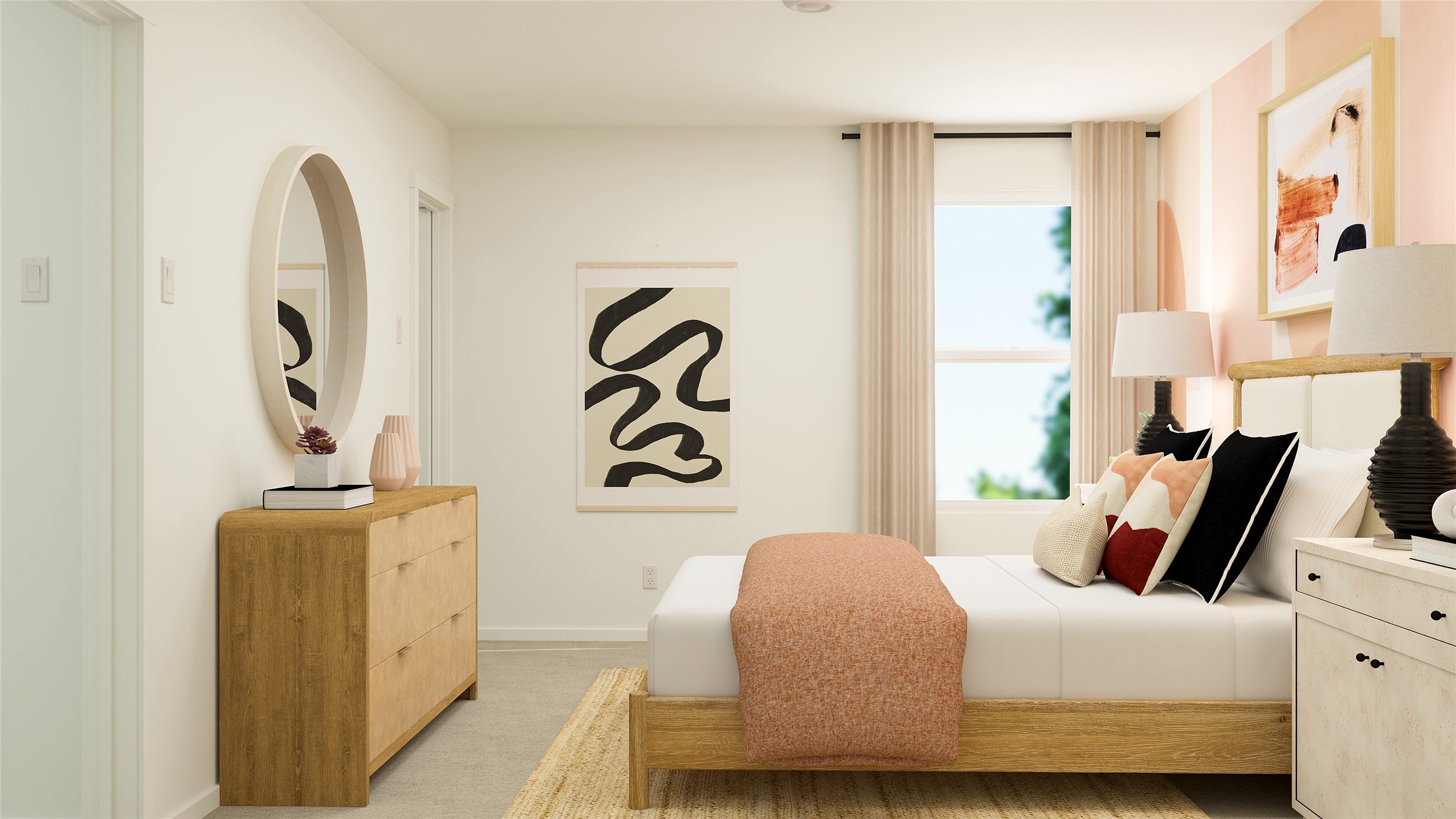 425 Silvercloud Drive Lockhart, TX 78644 - Photo 10 of 30 a bedroom with bed and wooden floor