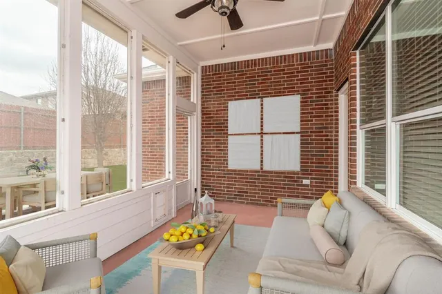 a view of livingroom with furniture and window