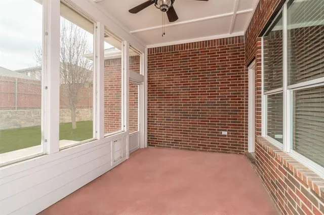 a view of a livingroom with a large window
