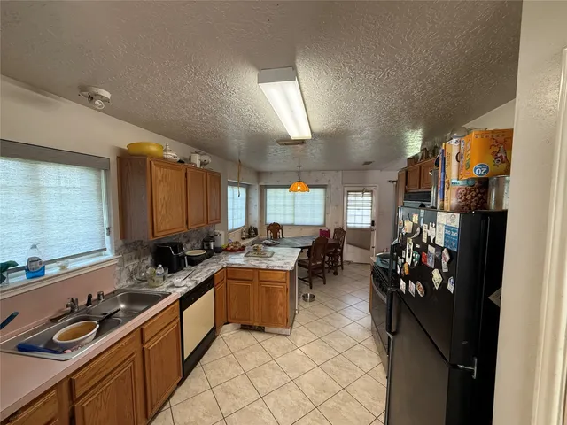 a kitchen with lots of counter top space