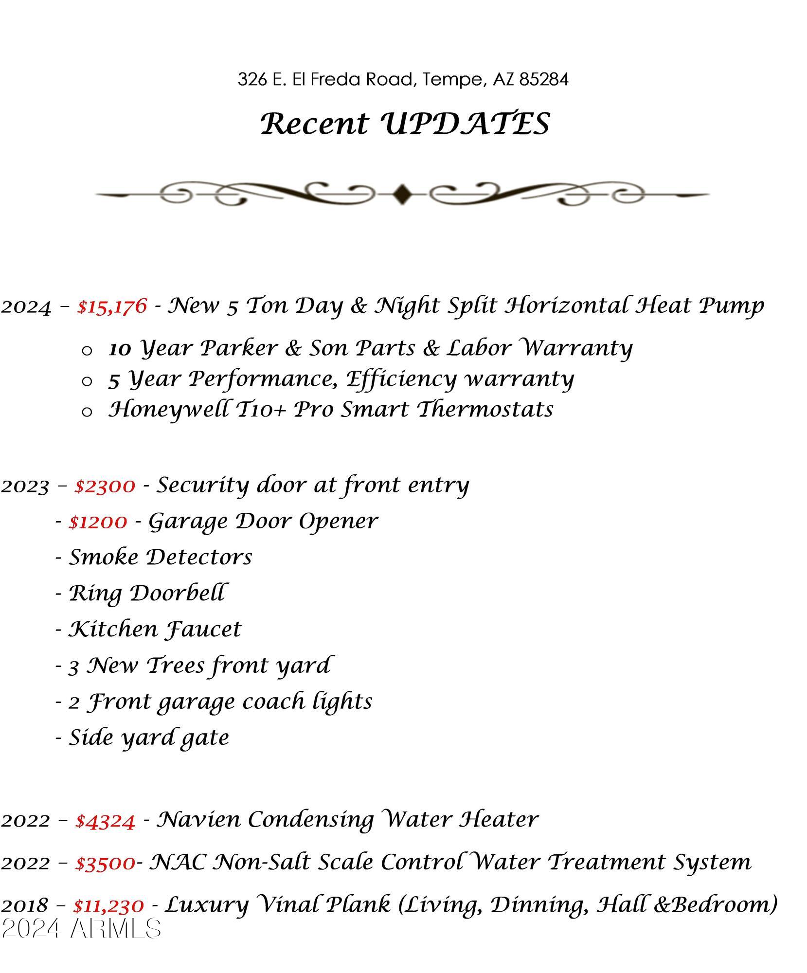 326 West El Freda Road Tempe, AZ 85284 - Photo 44 of 44 Resent Updates