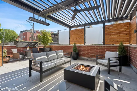 a outdoor living space with patio furniture