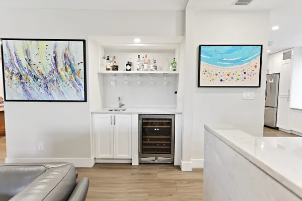 a view of painting on the wall