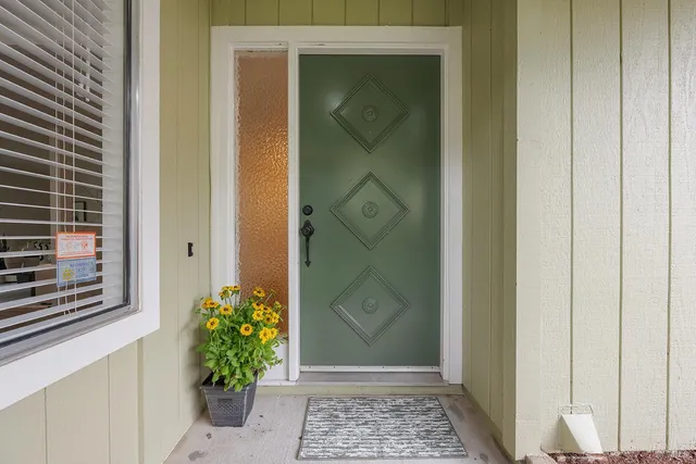 a front view of a house