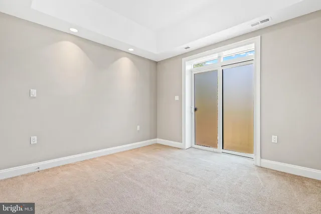 a view of an empty room