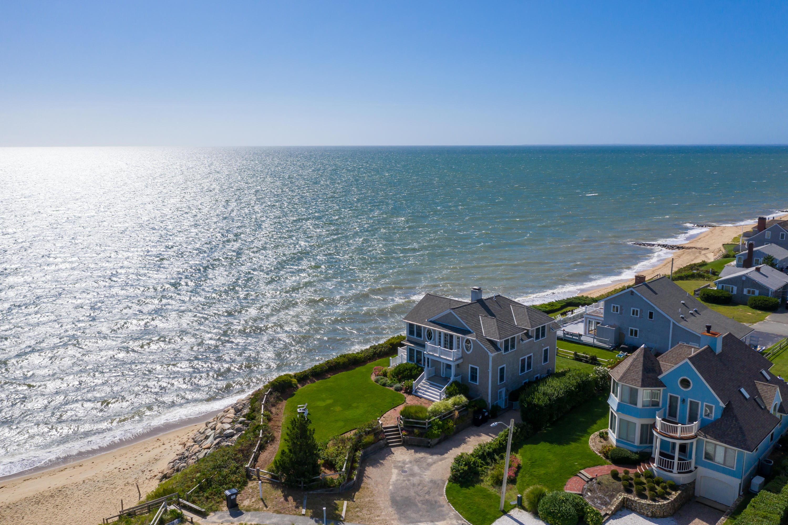31 Starboard Lane Mashpee, MA 02649 - Photo 45 of 49 an aerial view of a house with a lake view