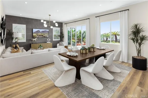 a living room with furniture and window