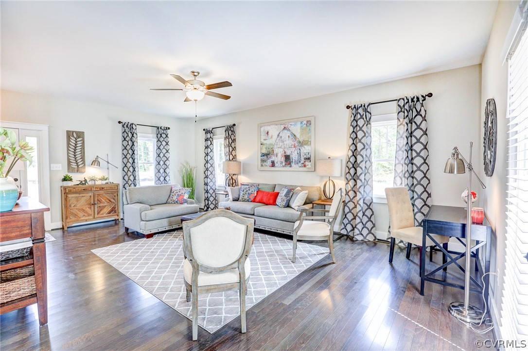 7213 Appelman Road Chesterfield, VA 23832 - Photo 8 of 18 a living room with furniture and a wooden floor