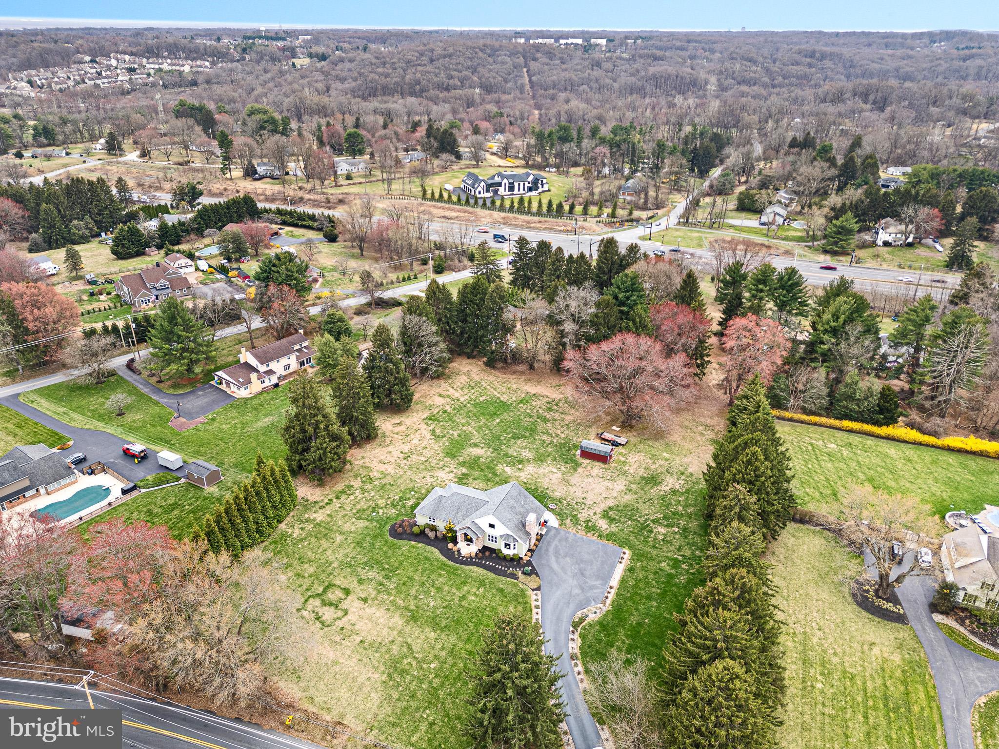 314 Concord Road Glen Mills, PA 19342 - Photo 36 of 42 an aerial view of residential houses with outdoor space